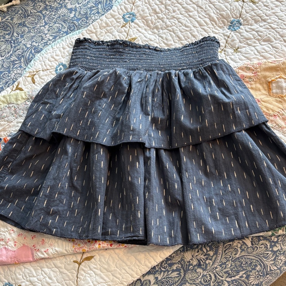 Universal Threads Blue Tiered Mini Skirt Size M